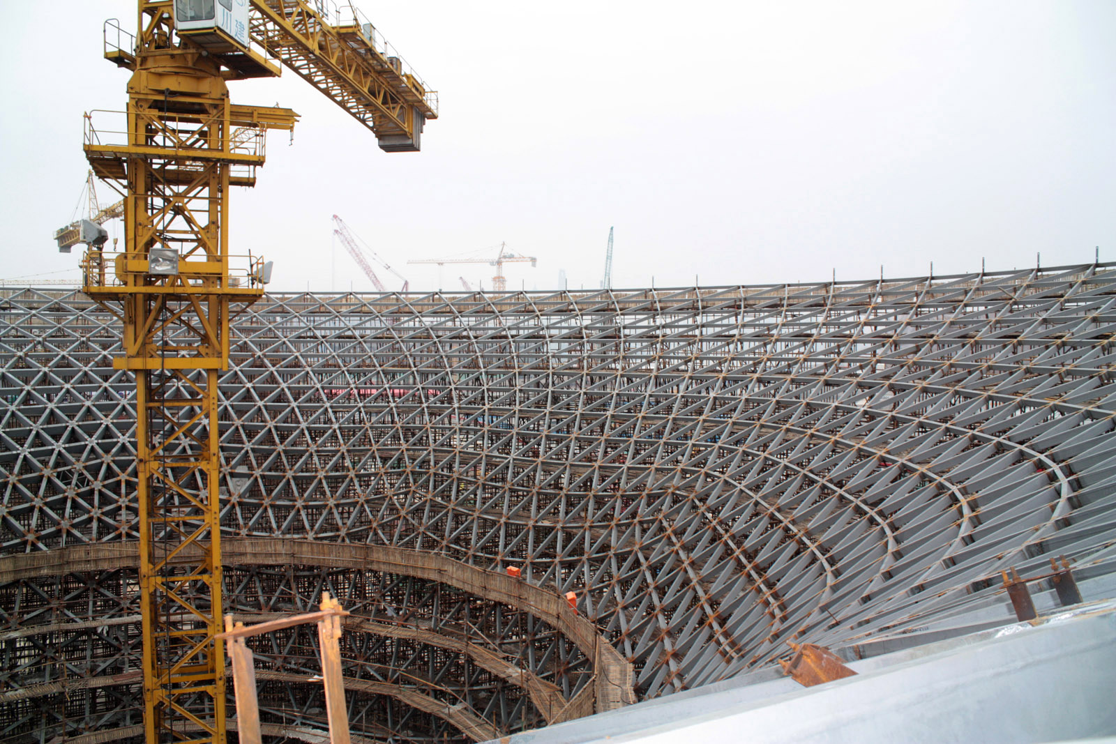 Expo Axis Building Construction in Shanghai China