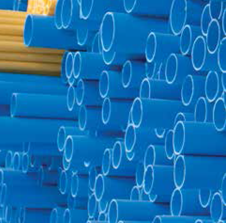 Blue PVC Pipes